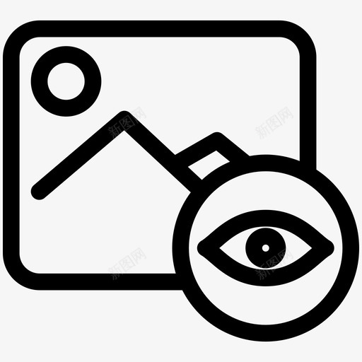 查看查看图像查看照片图标svg_新图网 https://ixintu.com 查看 查看图像 查看图片 查看照片 照片工具轮廓
