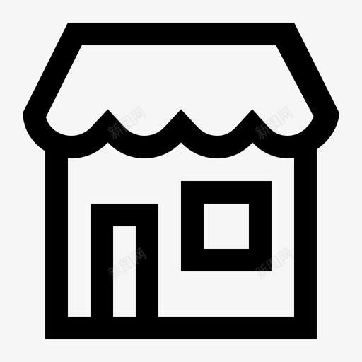金融图标_营业场所svg_新图网 https://ixintu.com 金融图标_营业场所