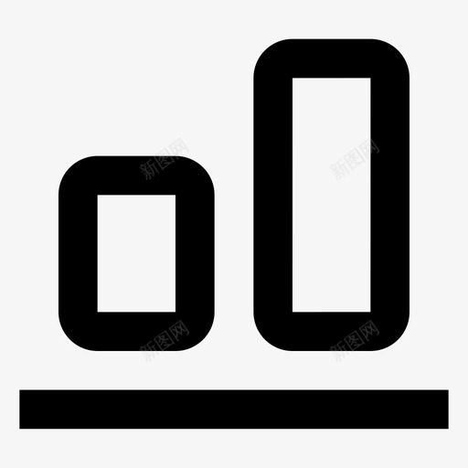 底部对齐对齐分布图标svg_新图网 https://ixintu.com 分布 对齐 布局 底部对齐 窗体