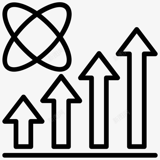 增长图分析条形图图标svg_新图网 https://ixintu.com 分析 增长图 条形图 项目管理线图标