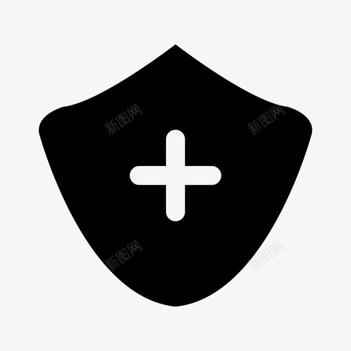 医疗盾十字救命图标svg_新图网 https://ixintu.com 医疗盾 医院 十字 救命 药房