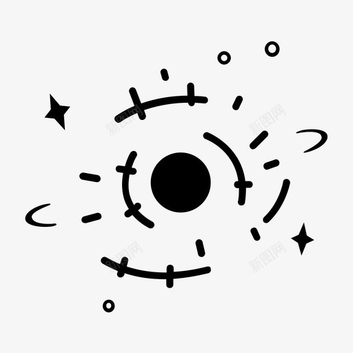 星云天文爆炸图标svg_新图网 https://ixintu.com 天文 太空 星云 星系 爆炸