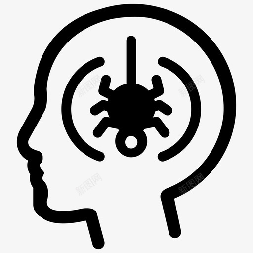 恐惧焦虑抑郁图标svg_新图网 https://ixintu.com 人类心理 恐惧 抑郁 焦虑