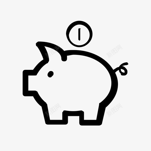 猪-储钱罐svg_新图网 https://ixintu.com 猪-储钱罐 pig
