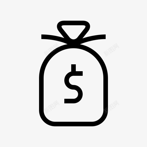 钱袋金融金融薄图标svg_新图网 https://ixintu.com 金融 金融薄 钱袋