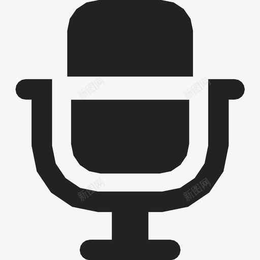 麦克风扬声器唱歌图标svg_新图网 https://ixintu.com 唱歌 扬声器 麦克风
