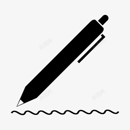 采购产品钢笔圆珠笔文具图标svg_新图网 https://ixintu.com 书写 圆珠笔 文具 笔和铅笔 采购产品钢笔