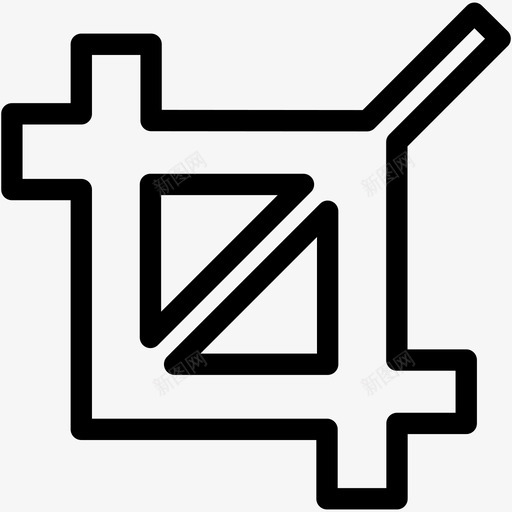 裁剪剪切图形图标svg_新图网 https://ixintu.com photoshop 剪切 图形 工具 用户界面4 裁剪