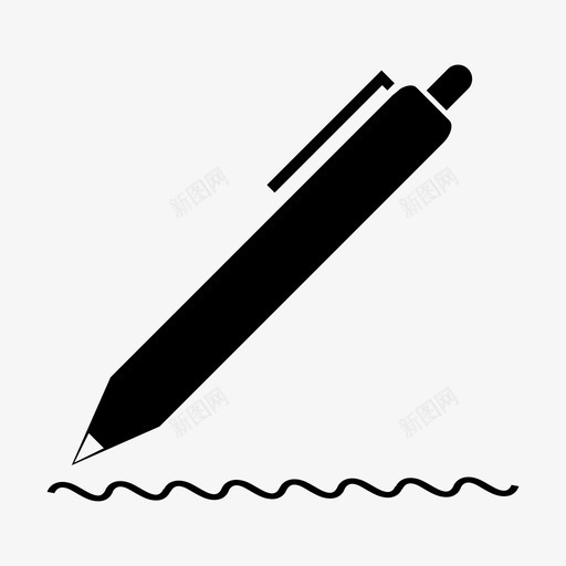 采购产品钢笔圆珠笔文具图标svg_新图网 https://ixintu.com 书写 圆珠笔 文具 笔和铅笔 采购产品钢笔