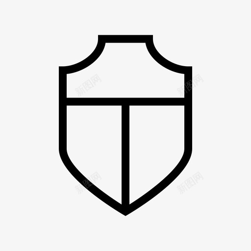 盾牌保护金融薄图标svg_新图网 https://ixintu.com 保护 盾牌 金融薄