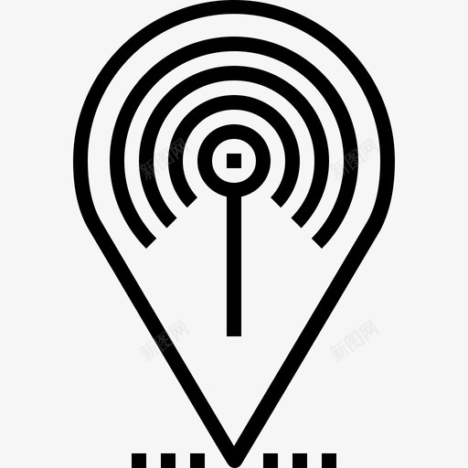 免费wifi热点互联网位置图标svg_新图网 https://ixintu.com 互联网 位置 免费wifi热点 地图 标记 社交媒体和网络