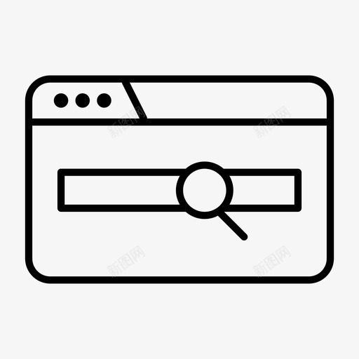 浏览器界面互联网图标svg_新图网 https://ixintu.com 互联网 浏览器 界面 窗口 网络