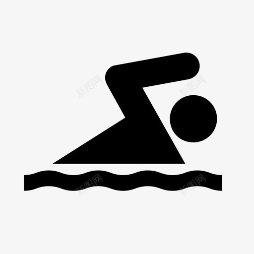 游泳svg_新图网 https://ixintu.com 游泳 swim