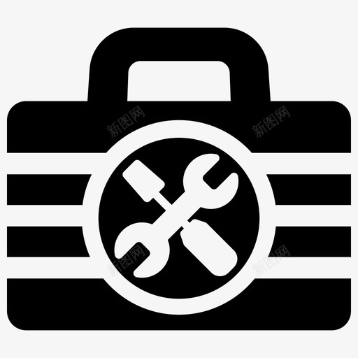 工具箱硬件维护图标svg_新图网 https://ixintu.com 工具箱 施工 服务 硬件 维护