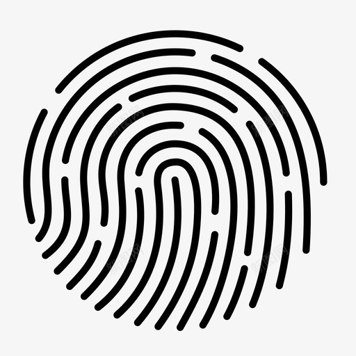 指纹智能手机触摸id图标svg_新图网 https://ixintu.com 指纹 智能手机 解锁 触摸id