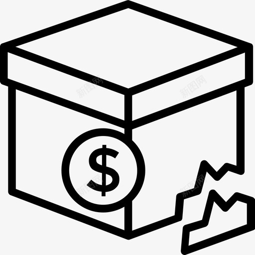 损坏货物津贴舷梯系泊图标svg_新图网 https://ixintu.com 损坏货物津贴 物流输送线图标 系泊 舷梯