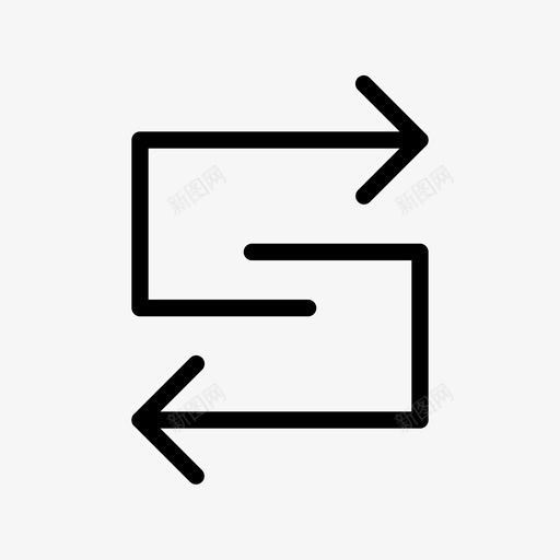 随机播放箭头用户界面图标svg_新图网 https://ixintu.com 用户界面 箭头 随机播放
