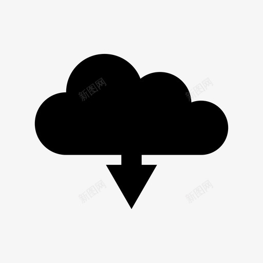云连接数据图标svg_新图网 https://ixintu.com 云下载 数据 服务器 网络 连接