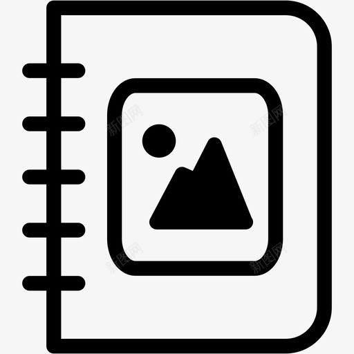 相册画廊图标svg_新图网 https://ixintu.com 图片 摄影 照片 画廊 相册