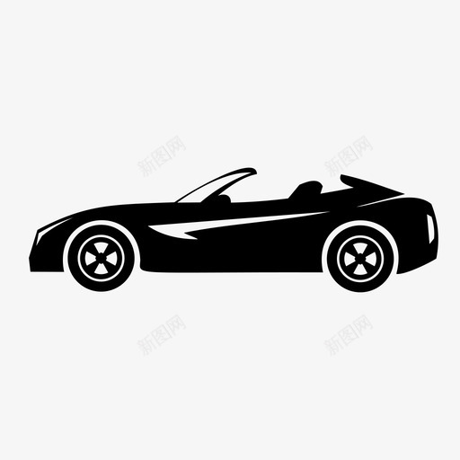 轿车敞篷车豪华轿车图标svg_新图网 https://ixintu.com 敞篷车 豪华轿车 轿车