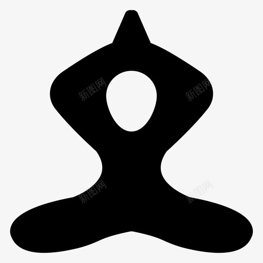 瑜伽商务运动图标svg_新图网 https://ixintu.com 健康 健身 商务 瑜伽 美容和spa雕文 运动