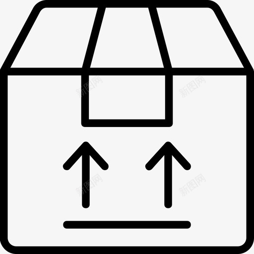 送货包装纸箱货物图标svg_新图网 https://ixintu.com 包裹 物流配送线图标 纸箱 货物 送货包装 送货箱