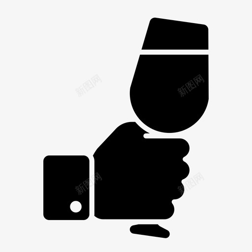 手里拿着杯子酒饮料图标svg_新图网 https://ixintu.com 手 手里拿着杯子 聚会 葡萄藤 酒 饮料
