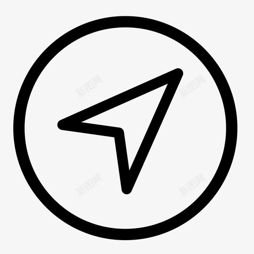 导航_圆_线性svg_新图网 https://ixintu.com 导航_圆_线性