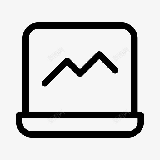 折线图设备硬件图标svg_新图网 https://ixintu.com 折线图 硬件 设备