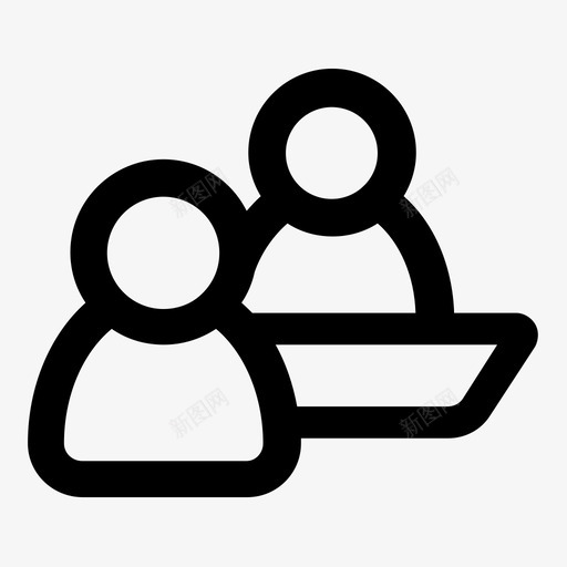 咨询考试面对面图标svg_新图网 https://ixintu.com 咨询 接待 考试 面对面 面试