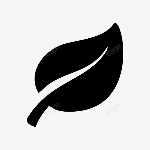 叶美植物图标svg_新图网 https://ixintu.com 叶 树 植物 美