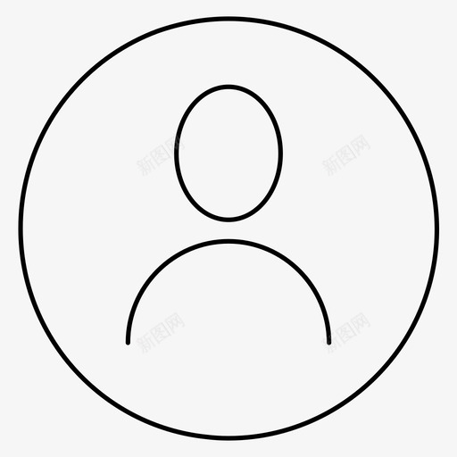 用户配置文件单像素笔划图标svg_新图网 https://ixintu.com 单像素笔划图标 用户配置文件