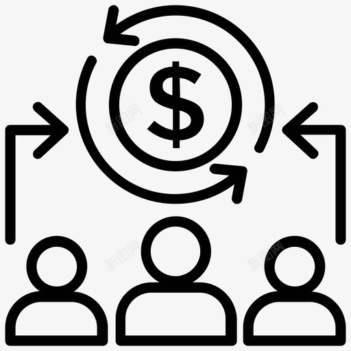 员工成本员工薪酬员工工资图标svg_新图网 https://ixintu.com 员工工资 员工成本 员工薪酬 支出 雇佣税 项目管理行图标