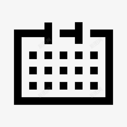 日历议程约会图标svg_新图网 https://ixintu.com 事件 任务 会议 六条直线 日历 约会 议程