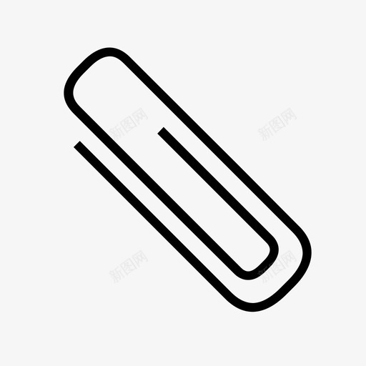 附件夹子回形针图标svg_新图网 https://ixintu.com 回形针 夹子 附件