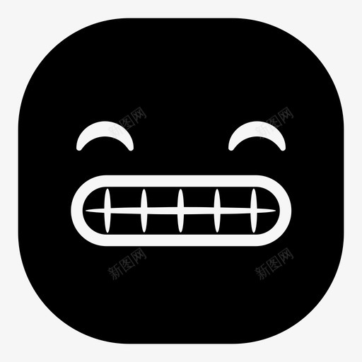 笑牙表情符号笑脸图标svg_新图网 https://ixintu.com 笑牙 笑脸 表情符号 韩娜表情符号版本