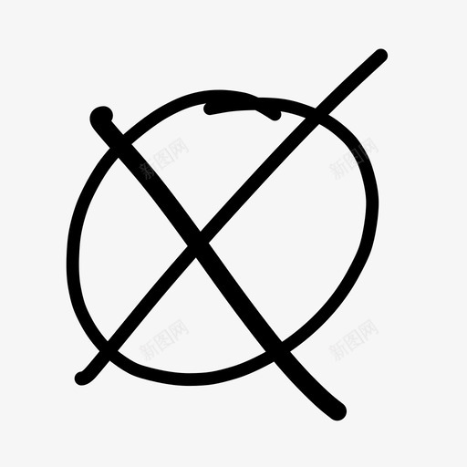 删除取消否图标svg_新图网 https://ixintu.com 删除 取消 否