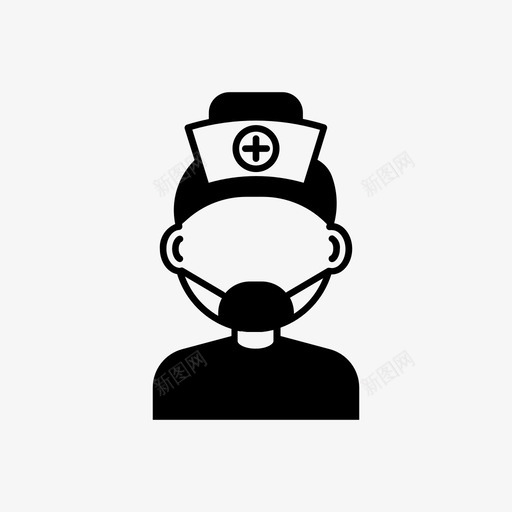 男护士医生医院图标svg_新图网 https://ixintu.com 医生 医院 男护士