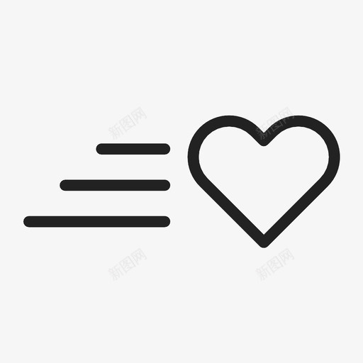 快送心喜欢爱图标svg_新图网 https://ixintu.com 喜欢 快送心 情人节 爱 送爱