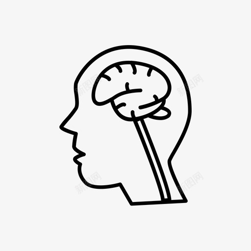 人脑脑袋医学图标svg_新图网 https://ixintu.com 人脑 医学 思维 脑袋
