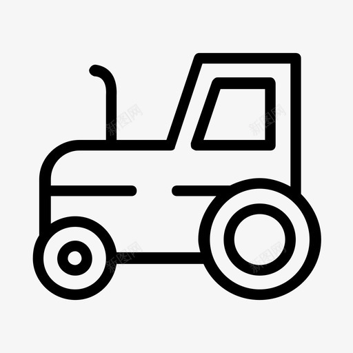 拖拉机农场农用车图标svg_新图网 https://ixintu.com 农场 农用车 拖拉机 运输工具