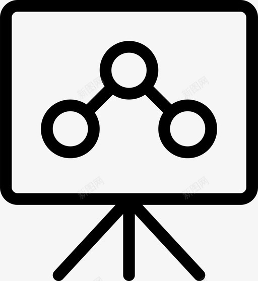 图表演示屏幕业务24px大纲图标svg_新图网 https://ixintu.com 业务24px大纲 图表演示 屏幕