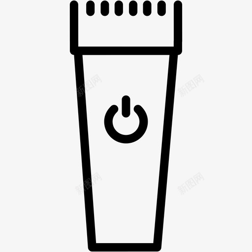 理发器胡须机器图标svg_新图网 https://ixintu.com 修剪 修剪器 剃须 机器 杂项 理发器 胡须