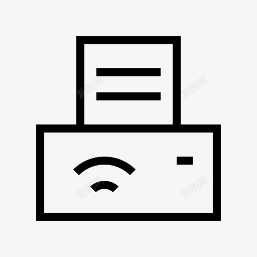 无线打印机技术媒体灯图标svg_新图网 https://ixintu.com 媒体灯 技术 无线打印机