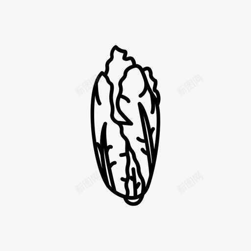 大白菜吃菜图标svg_新图网 https://ixintu.com 吃 吃素 大白菜 菜