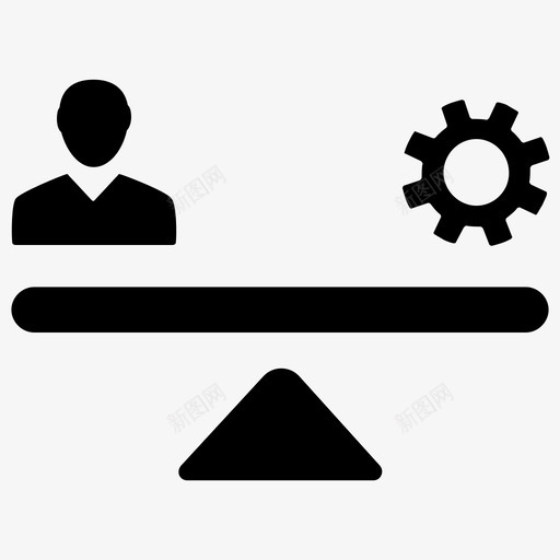 绩效衡量平衡员工图标svg_新图网 https://ixintu.com 企业管理 员工 平衡 绩效衡量
