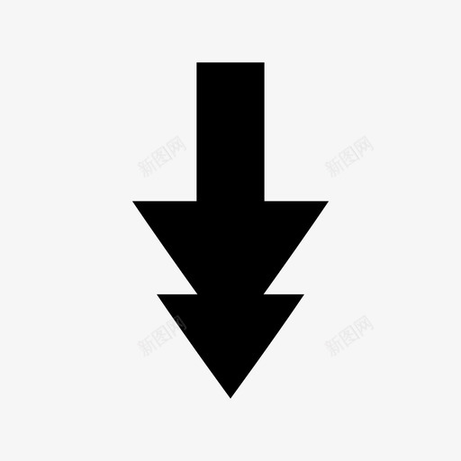 向下箭头下方图标svg_新图网 https://ixintu.com 下方 向下 箭头
