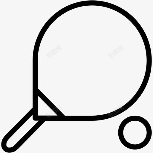 乒乓球游戏运动图标svg_新图网 https://ixintu.com 乒乓球 游戏 网球 运动 运动3