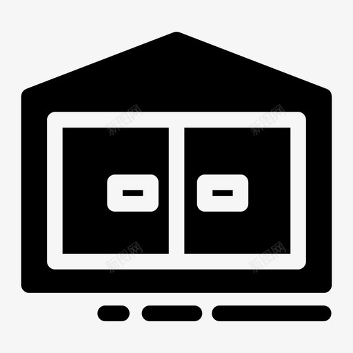 车库汽车车库箱图标svg_新图网 https://ixintu.com 汽车 车库 车库箱 车库门 金属门