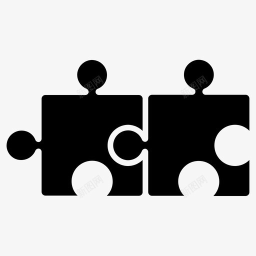 解决方案块插件图标svg_新图网 https://ixintu.com 业务集1 块 拼图 插件 策略 解决方案